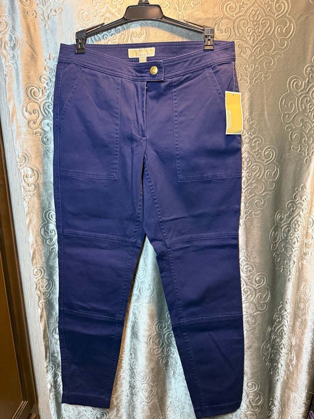 Michael Kors Skinny Cargo Pants NWT color True Navy size 6